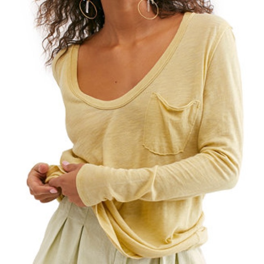 We the Free Yellow Long Sleeve